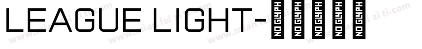 league light字体转换